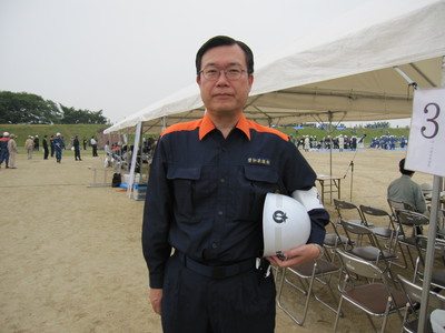 愛知県尾張水害予防組合の水防・防災訓練に参加