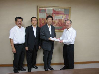 神田愛知県知事に補正予算対する要望を行いました