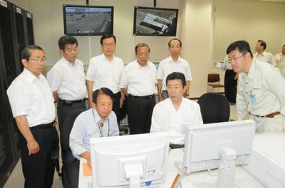 防潮扉を遠隔操作 安全守るシステム視察/愛知・南知多町