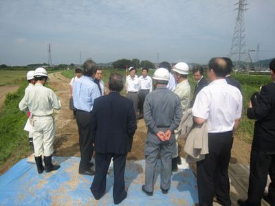 被害現場の集中的な河川改修が必要