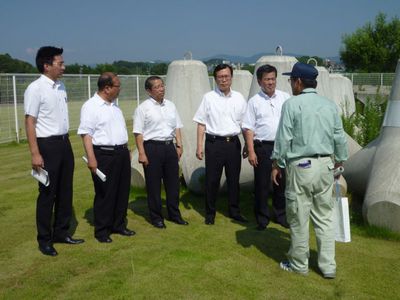 広域防災拠点の整備急げ 矢作川豊田防災ステーションを視察
